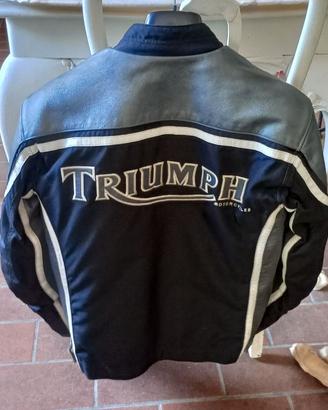 Giubbotto Triumph pelle e cordura