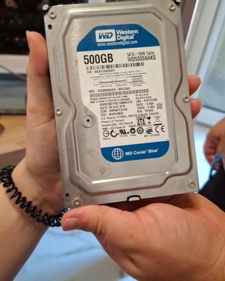 Case + hard disk 500GB