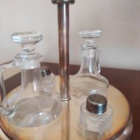 Menage silver plated e cristallo