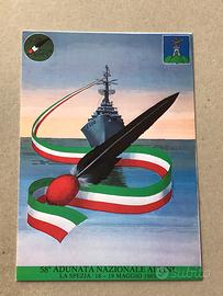 Cartolina 58 adunata alpini La Spezia 1985