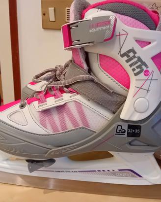 Pattini da ghiaccio Decathlon Oxelo Fit 500 32-35