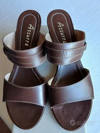 sandali aperti vera pelle