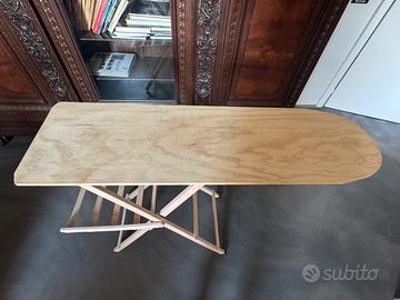 Asse da stiro in legno massello 120x90 cm pieg.
