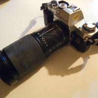 reflex canon AL1 con zoom vivitar