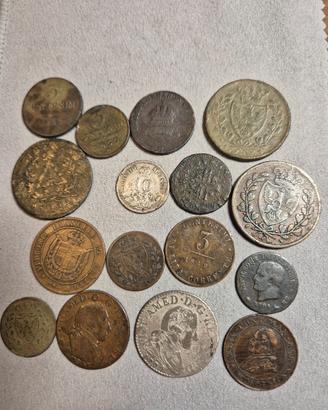 Lotto 16 monete antiche stati preunitari