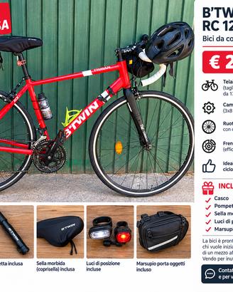 Bicicletta da corsa BTWIN TRIBAN RC 120
