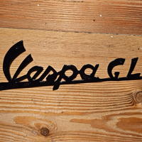 Targhetta scritta anteriore VESPA GL original epoc