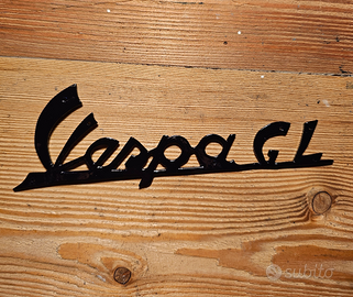 Targhetta scritta anteriore VESPA GL original epoc