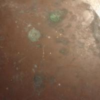 dipinto olio su rame ovale 