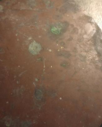 dipinto olio su rame ovale 