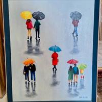 Jan Olech - Gente sotto gli ombrelli