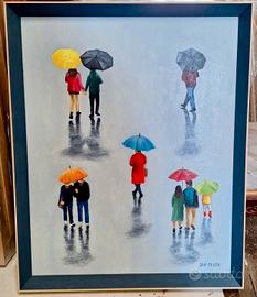 Jan Olech - Gente sotto gli ombrelli