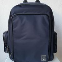 Zaino nylon blu Emporio Armani