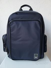 Zaino nylon blu Emporio Armani