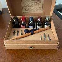Kit Calligrafia 6 punte + 6 inchiostri