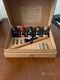 Kit Calligrafia 6 punte + 6 inchiostri