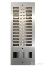 PULSANTIERA CITOFONO ALLUMINIO 26 PULSANTI