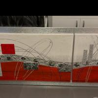 Quadro moderno astratto 70x170