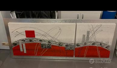 Quadro moderno astratto 70x170