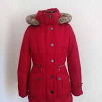 Giacca in piuma Mexx rosso sangue con cappuccio