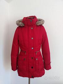 Giacca in piuma Mexx rosso sangue con cappuccio