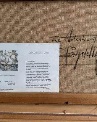 olio su tela Canzanella Ciro