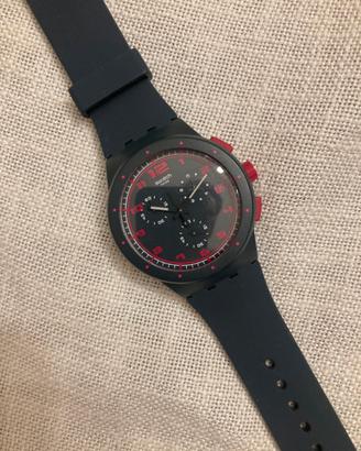 Orologio swatch crono/chrono plastic grigio/fucsia