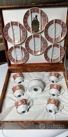 Servizio Caffè Porcellana 6pz Limoges Oro 24K