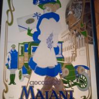 Quadro/Specchio pubblicitario Vintage Majani Ciocc