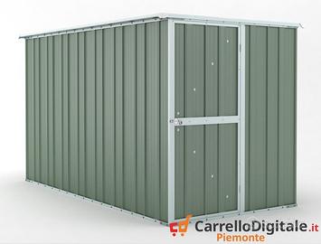 deposito attrezzi giardino 175x307cm 5,4mq verde