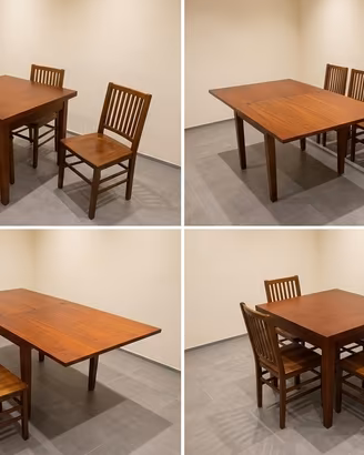 Titolo: Tavolo allungabile in legno 90x90 (fino a