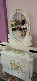 Mobile vintage con specchio stile shabby chic