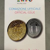 Expo Milano 2015 – 2 monete con certificato