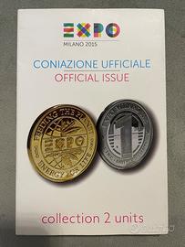 Expo Milano 2015 – 2 monete con certificato