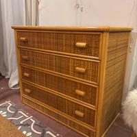 Cassettiera in vimini