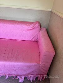 Divano 2 Posti con rivestimento rosa