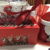 Tazzine caffe’ natalizie e Teiera Babbo Natale