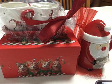 Tazzine caffe’ natalizie e Teiera Babbo Natale
