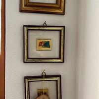 Quaadri su foglia d’oro