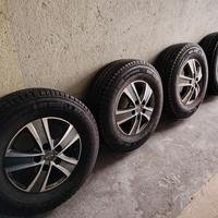 4 cerchi in lega marca MAK con gomme Michelin 