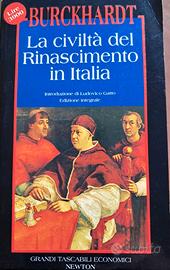Libro di Burckhardt "La civiltà del Rinascimento..