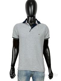 Polo Tommy Hilfiger Uomo Grigio Taglia S Cotone