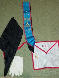 massoneria, lotto da maestro di loggia anni 60