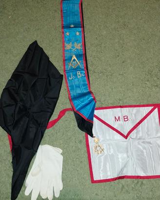 massoneria, lotto da maestro di loggia anni 60