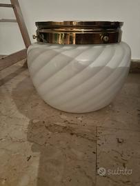 Lampadario spirale murano