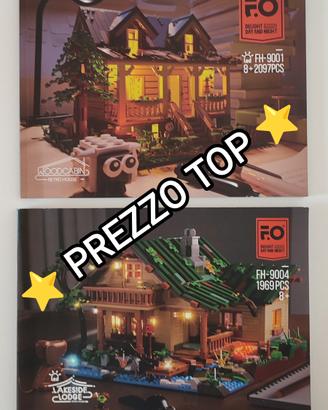 Lotto 2 Set LEGO FUNWHOLE con Luci LED 