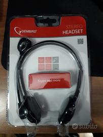 CUFFIE GEMBIRD Stereo Headset filo Usb Nuove Imb.