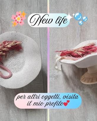 Piatto decorativo con fiori secchi