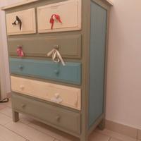 Cassettiera in Stile Shabby Chic