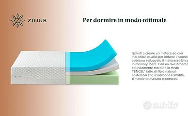 ZINUS Bliss Materasso in memory foam 120x190x25